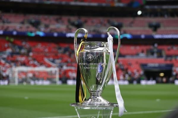 Champions League trophy on display